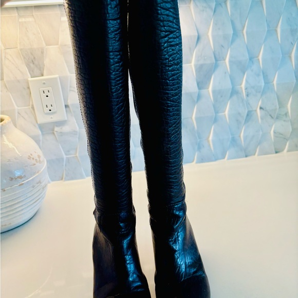 Tory Burch Deep Mahogany brown wedge boots. Perfect for Fall🍁🍂 - Picture 8 of 8